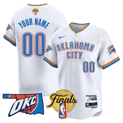 Oklahoma City Thunder Baseball Jersey - Final Patch - All Stitched