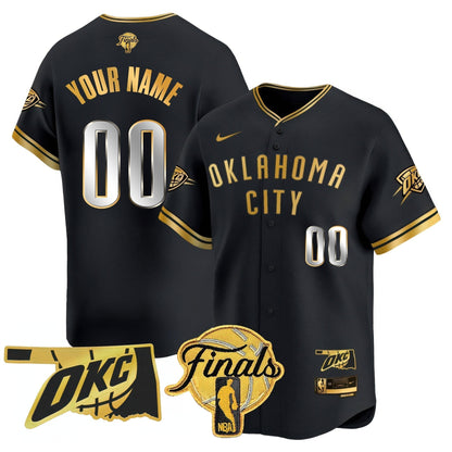 Oklahoma City Thunder Baseball Custom Jersey - Final Patch - All Stitched