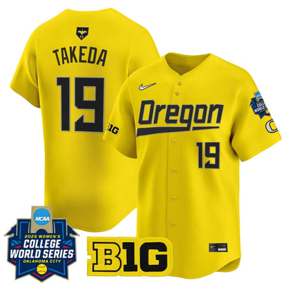 Men's size - Oregon Ducks Softball 2025 World Series (WCWS) Vapor Premier Limited Jersey - All Stitched