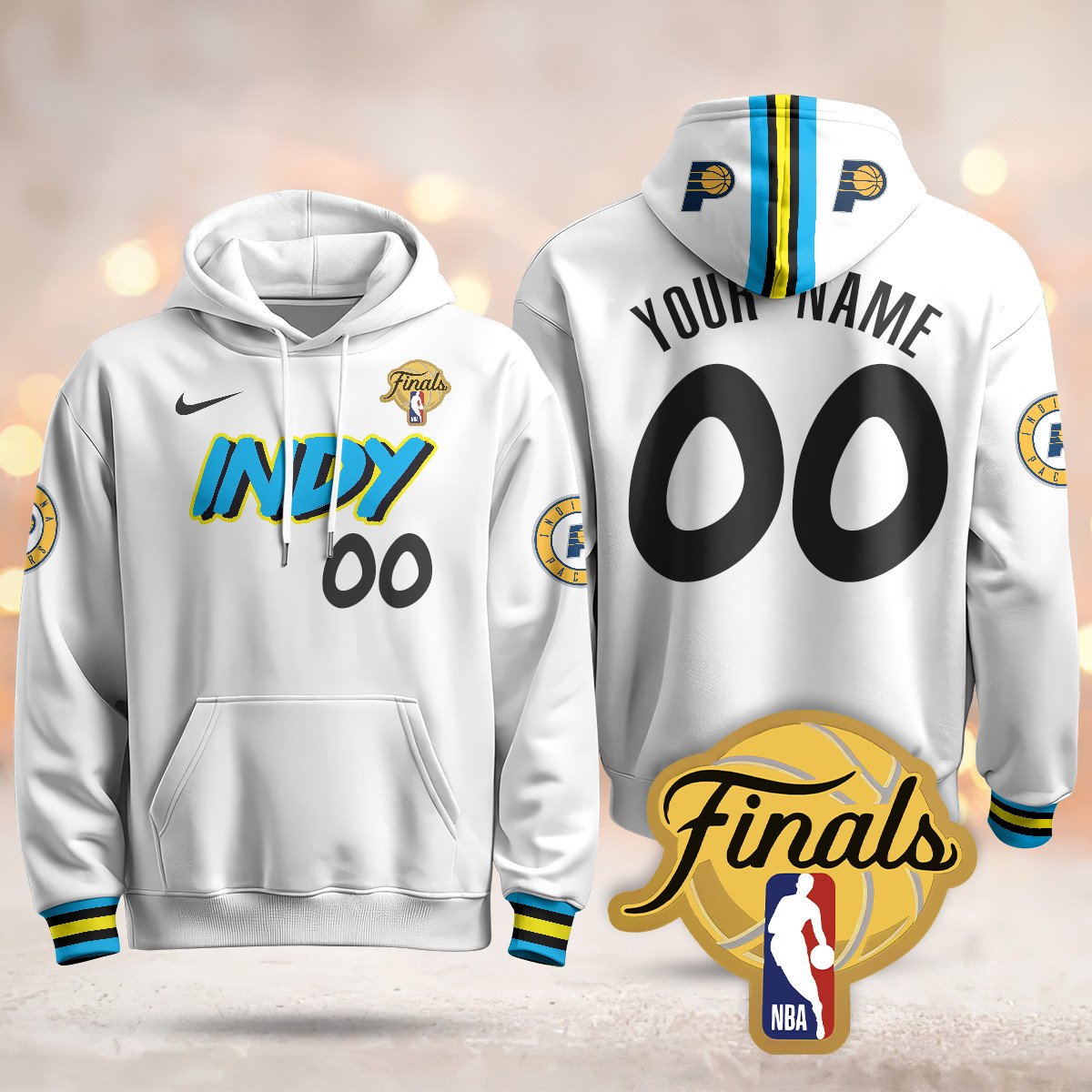 Indiana Pacers Hoodie - Final Patch - All Stitched