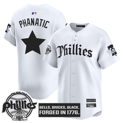 Men's Philadelphia Phillies 'Gothic Liberty Edition' Vapor Premier Limited Jersey - All Stitched