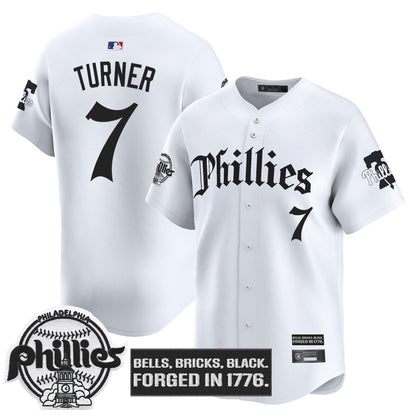 Men's Philadelphia Phillies 'Gothic Liberty Edition' Vapor Premier Limited Jersey - All Stitched