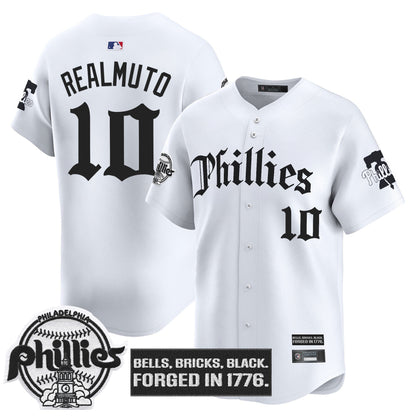 Men's Philadelphia Phillies 'Gothic Liberty Edition' Vapor Premier Limited Jersey - All Stitched