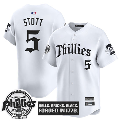 Men's Philadelphia Phillies 'Gothic Liberty Edition' Vapor Premier Limited Jersey - All Stitched