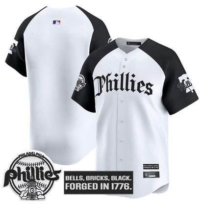 Men's Philadelphia Phillies 'Gothic Liberty Edition' Vapor Premier Limited Jersey - All Stitched