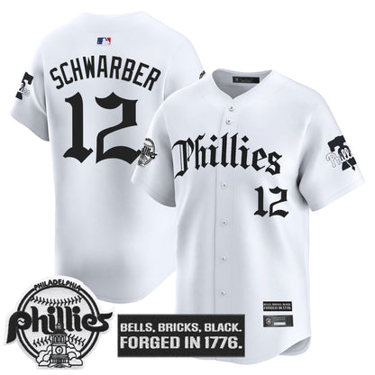 Men's Philadelphia Phillies 'Gothic Liberty Edition' Vapor Premier Limited Jersey - All Stitched