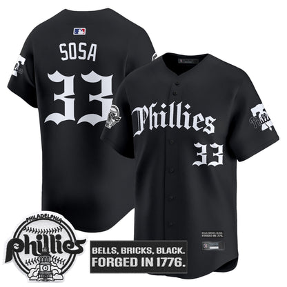 Men's Philadelphia Phillies 'Gothic Liberty Edition' Vapor Premier Limited Jersey - All Stitched