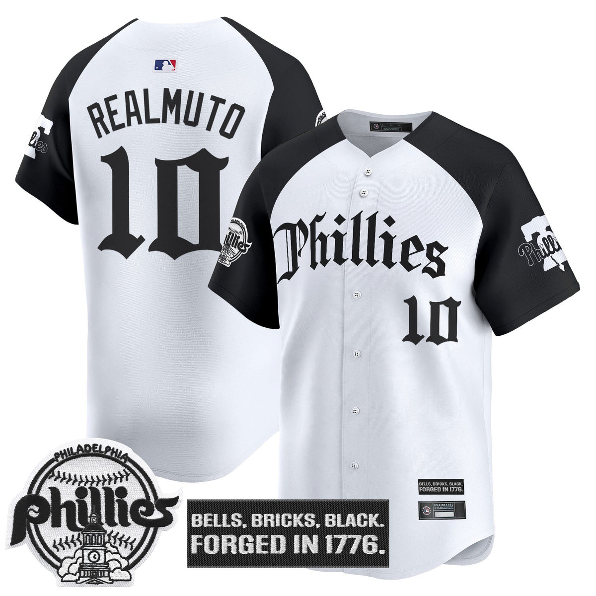 Men's Philadelphia Phillies 'Gothic Liberty Edition' Vapor Premier Limited Jersey - All Stitched