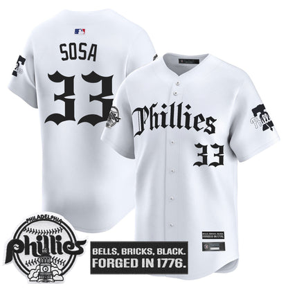 Men's Philadelphia Phillies 'Gothic Liberty Edition' Vapor Premier Limited Jersey - All Stitched