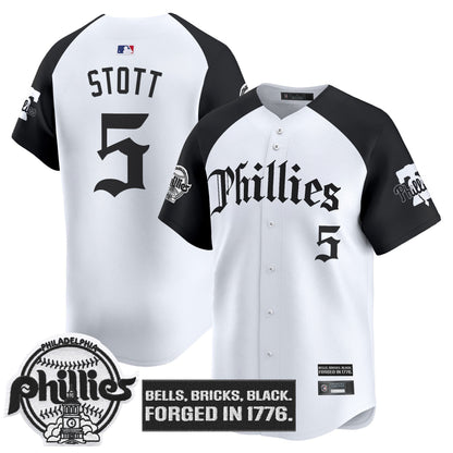 Men's Philadelphia Phillies 'Gothic Liberty Edition' Vapor Premier Limited Jersey - All Stitched