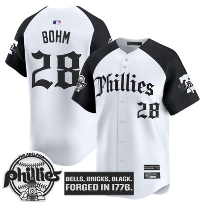 Men's Philadelphia Phillies 'Gothic Liberty Edition' Vapor Premier Limited Jersey - All Stitched