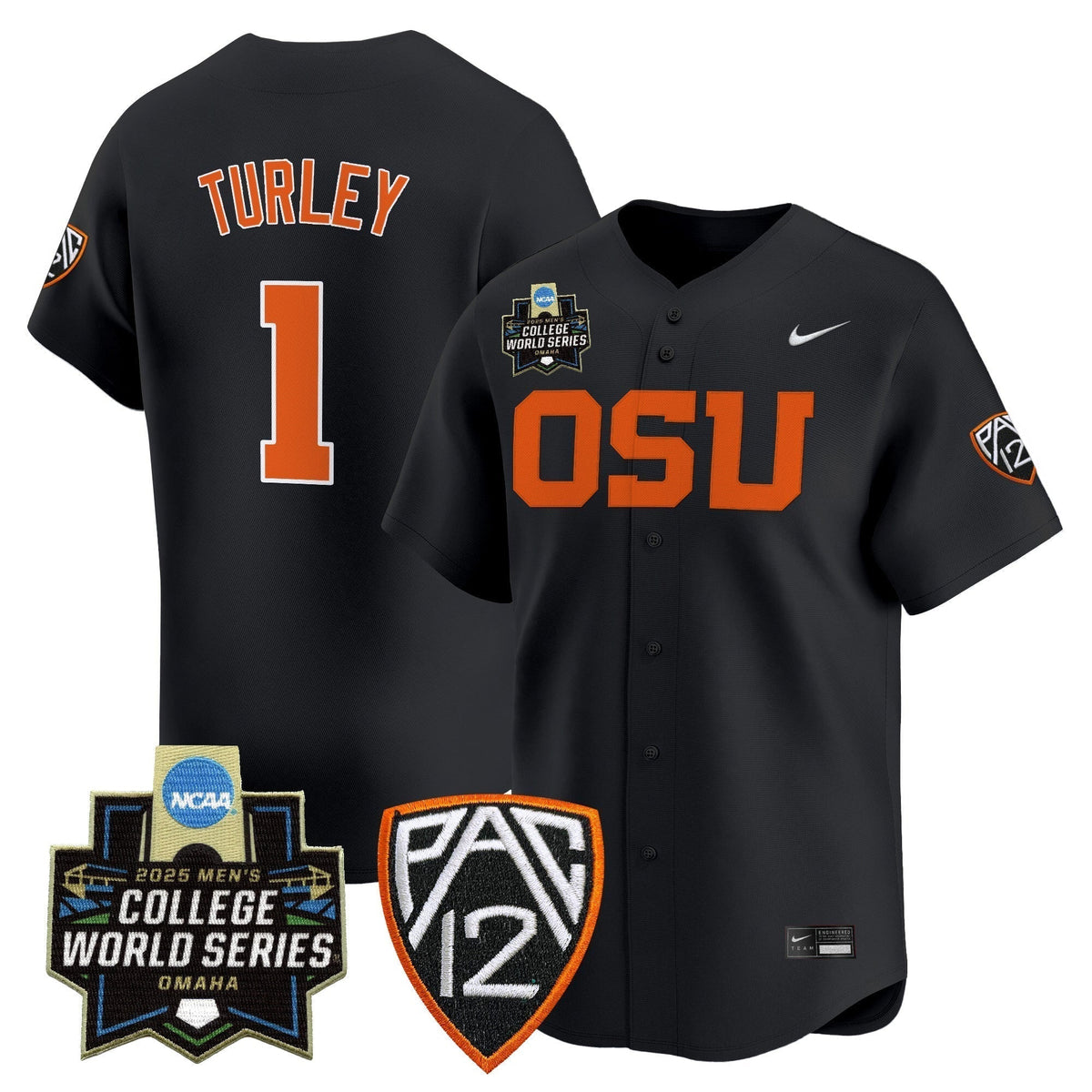 Men's Oregon State Beavers 2025 World Series Vapor Premier Limited Jersey - All Stitched