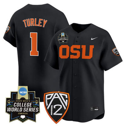 Men's Oregon State Beavers 2025 World Series Vapor Premier Limited Jersey - All Stitched