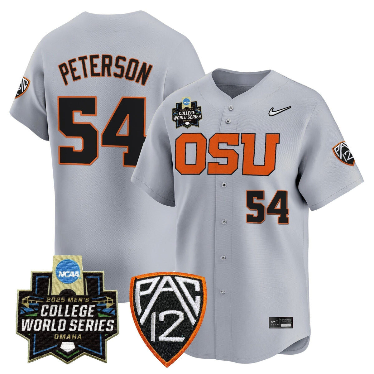 Men's Oregon State Beavers 2025 World Series Vapor Premier Limited Jersey - All Stitched