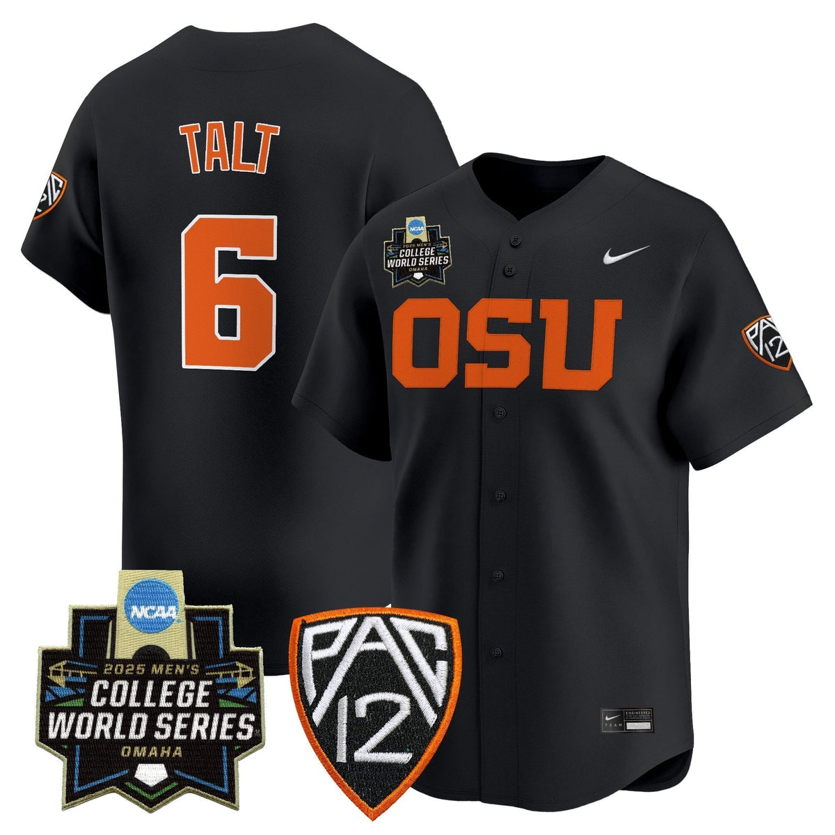 Men's Oregon State Beavers 2025 World Series Vapor Premier Limited Jersey - All Stitched
