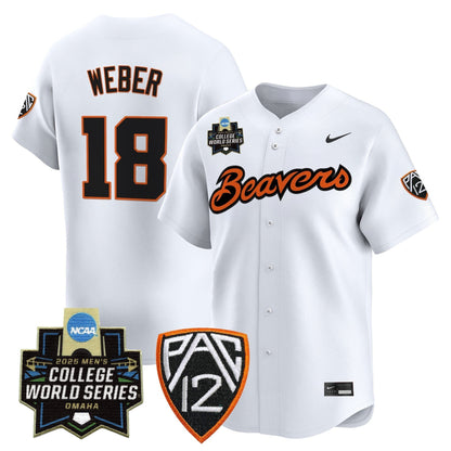 Men's Oregon State Beavers 2025 World Series Vapor Premier Limited Jersey - All Stitched