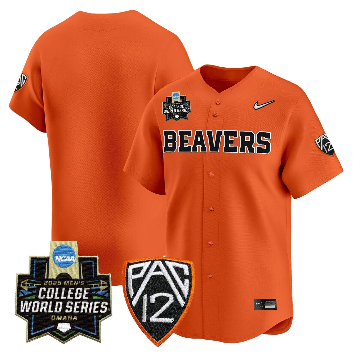 Men's Oregon State Beavers 2025 World Series Vapor Premier Limited Jersey - All Stitched