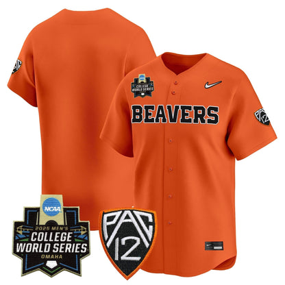 Men's Oregon State Beavers 2025 World Series Vapor Premier Limited Jersey - All Stitched