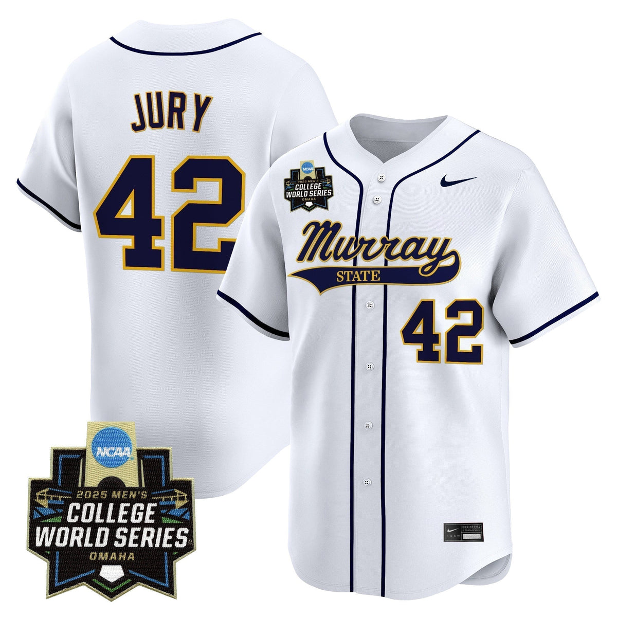Men's Murray State Racers 2025 World Series Vapor Premier Limited Jersey - All Stitched