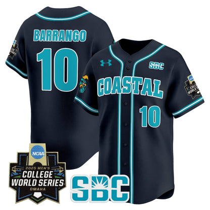 Men's Coastal Carolina Chanticleers 2025 World Series Vapor Premier Limited Jersey - All Stitched