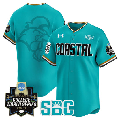 Men's Coastal Carolina Chanticleers 2025 World Series Vapor Premier Limited Jersey - All Stitched