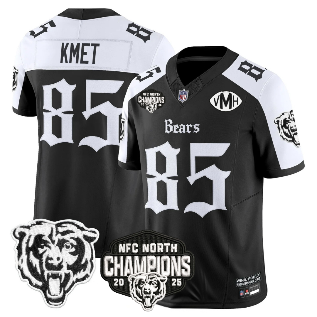 CHI 'Gothic Midway Legacy' NFC North Champions Patch Vapor Limited Jersey - Stitched