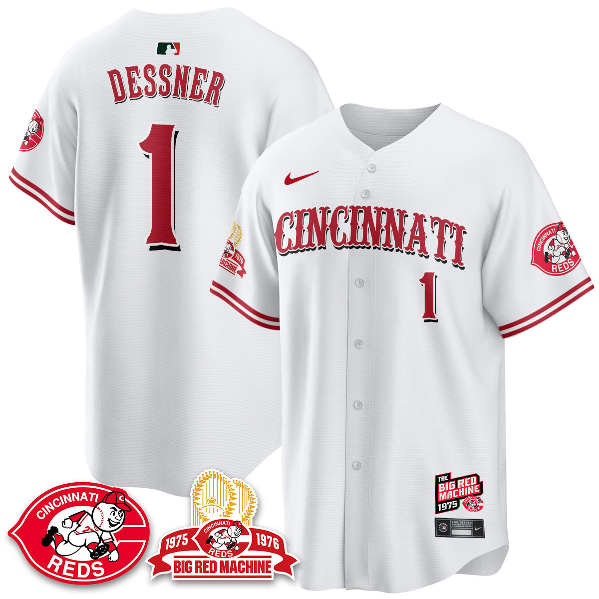 Men's Cincinnati Reds Big Red Machine 50th Anniversary Jersey - All Stitched