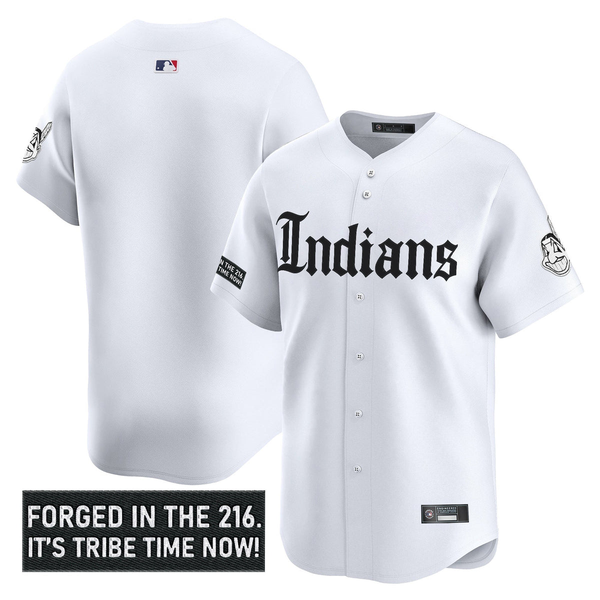 Men's Cleveland Indians 'Gothic Iron Edition' Vapor Premier Limited Jersey V2 - All Stitched