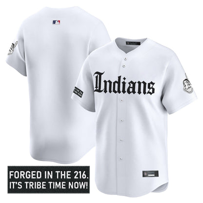 Men's Cleveland Indians 'Gothic Iron Edition' Vapor Premier Limited Jersey V2 - All Stitched