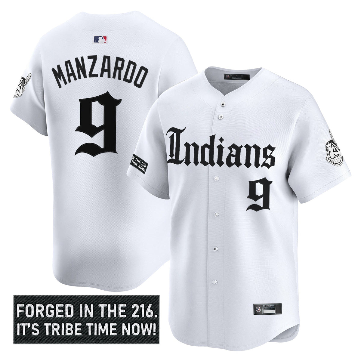 Men's Cleveland Indians 'Gothic Iron Edition' Vapor Premier Limited Jersey V2 - All Stitched