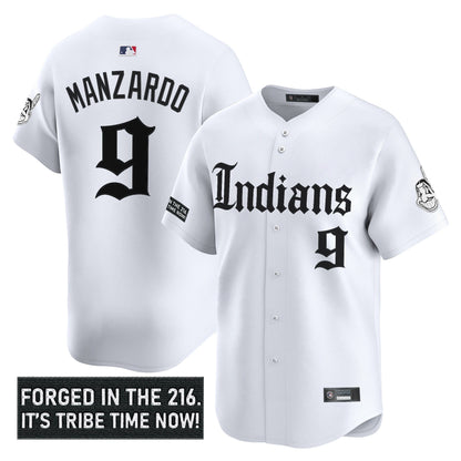 Men's Cleveland Indians 'Gothic Iron Edition' Vapor Premier Limited Jersey V2 - All Stitched