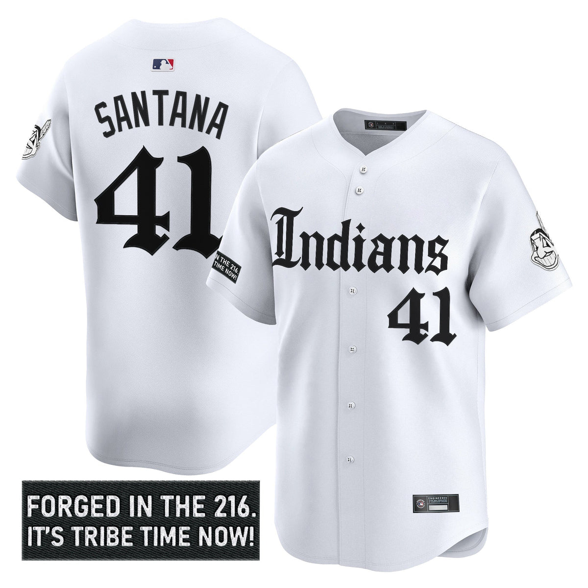 Men's Cleveland Indians 'Gothic Iron Edition' Vapor Premier Limited Jersey V2 - All Stitched