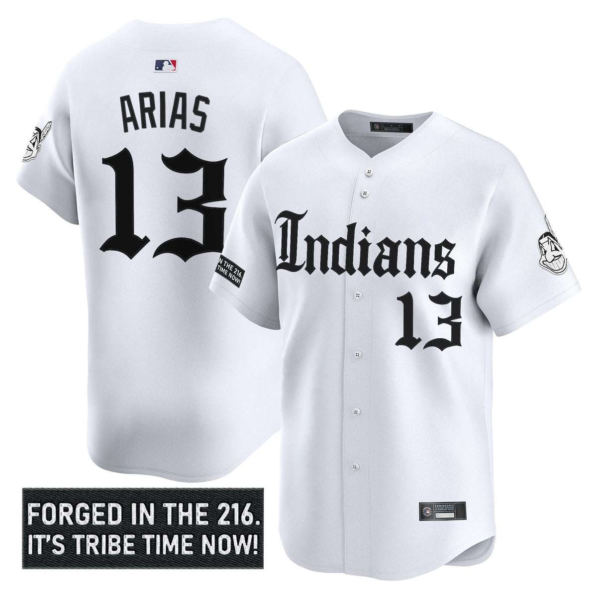Men's Cleveland Indians 'Gothic Iron Edition' Vapor Premier Limited Jersey V2 - All Stitched