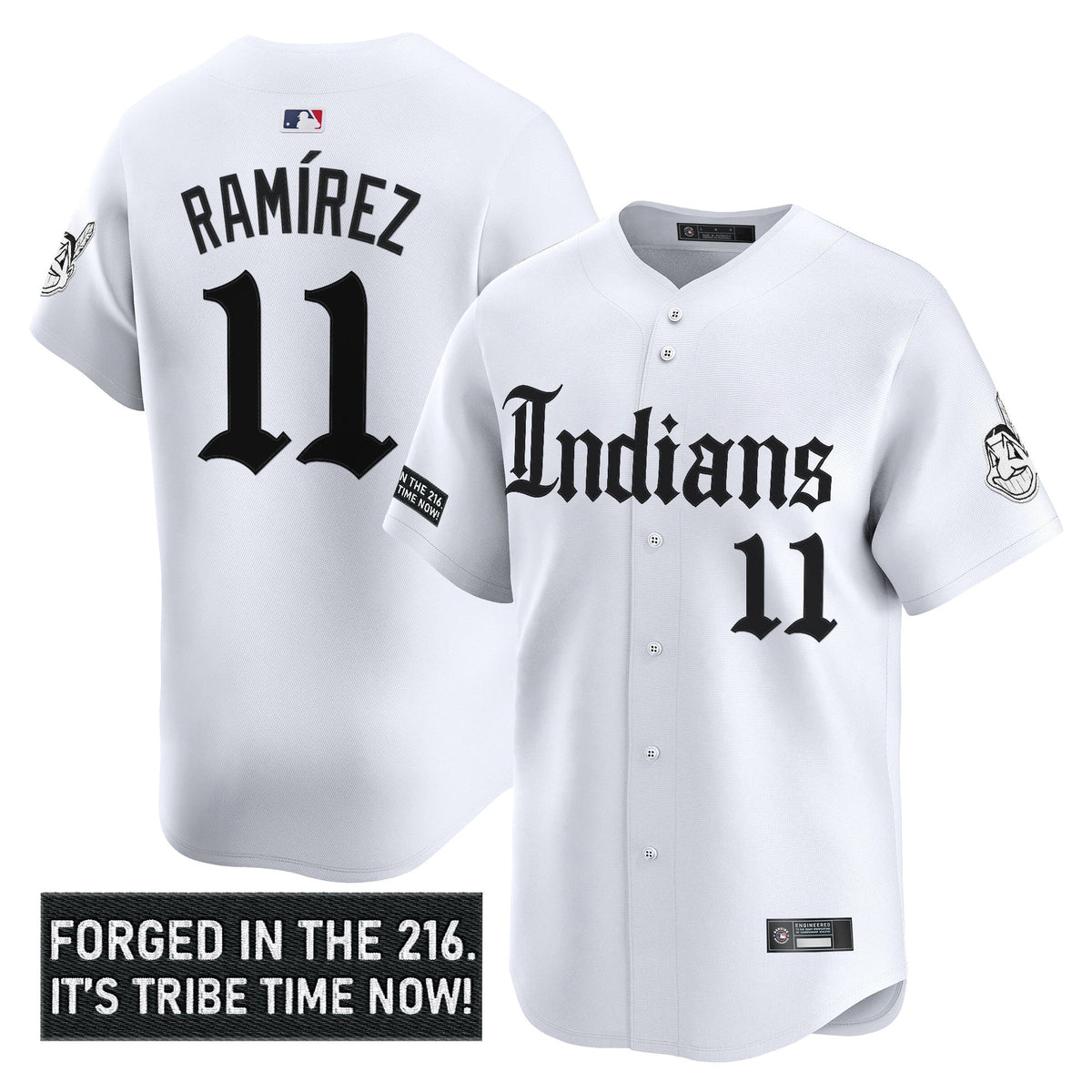 Men's Cleveland Indians 'Gothic Iron Edition' Vapor Premier Limited Jersey V2 - All Stitched