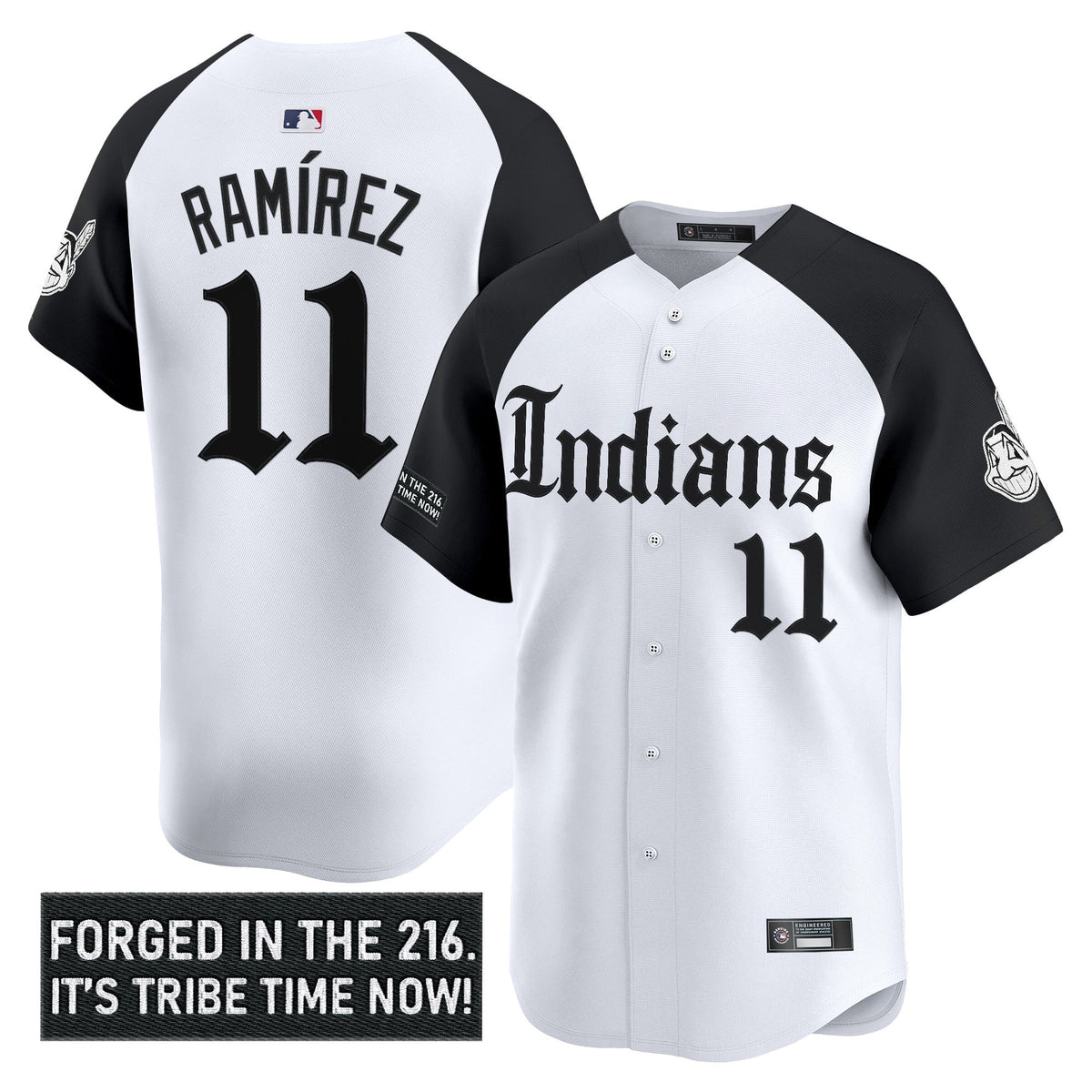 Men's Cleveland Indians 'Gothic Iron Edition' Vapor Premier Limited Jersey V2 - All Stitched