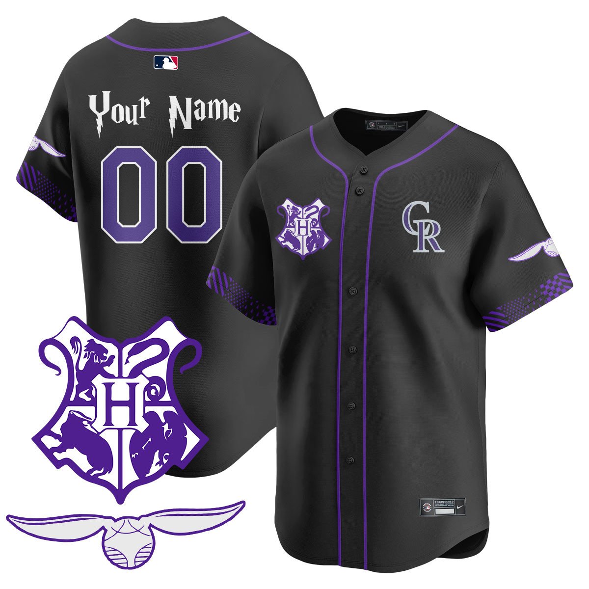 Custom Colorado Rockies Harry Potter 2025 Jersey - All Stitched