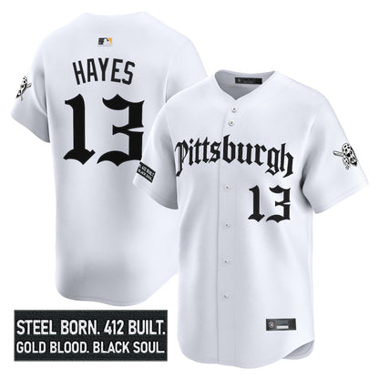 Men's Pittsburgh Pirates 'Gothic Steel City Edition' Vapor Premier Limited Jersey - All Stitched