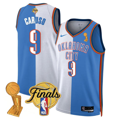 Men's Oklahoma City Thunder Jersey - Trophy + Final Patch - All Stitched