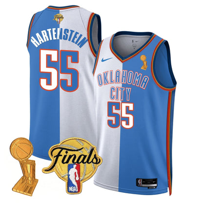 Men's Oklahoma City Thunder Jersey - Trophy + Final Patch - All Stitched