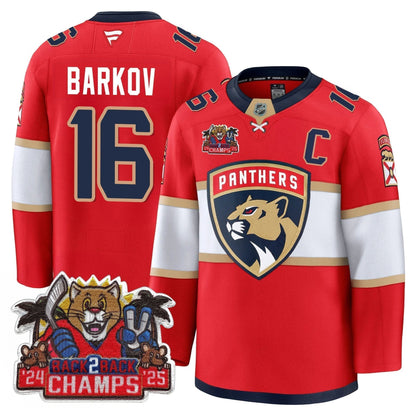 FLA 2025 Stanley Cup B2B Champions Jersey - Stitched
