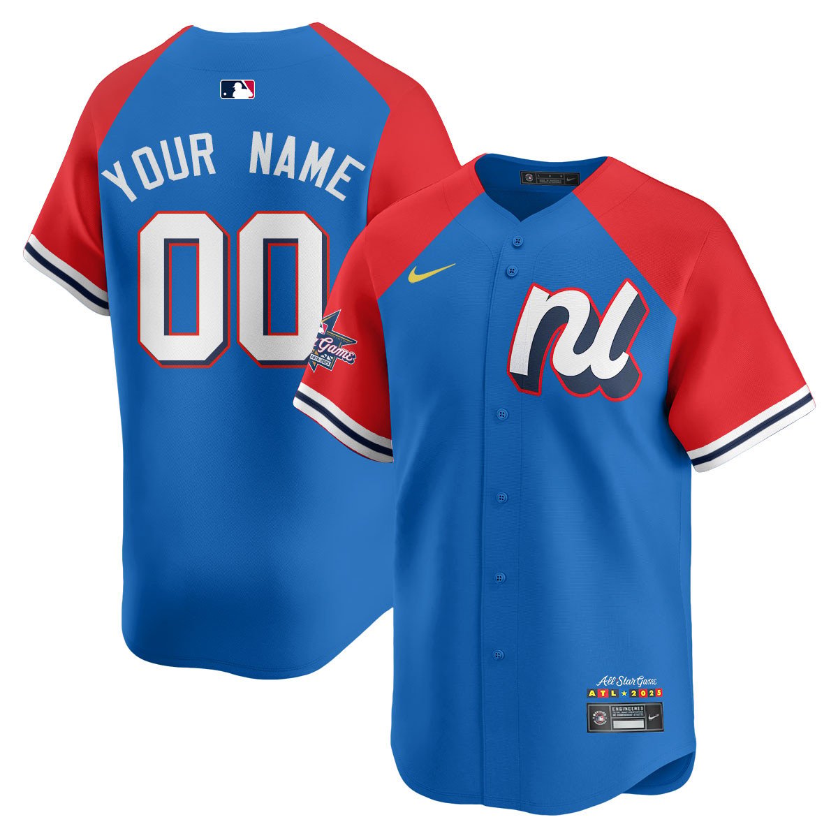 Custom National League 2025 MLB All-Star Jersey - All Stitched