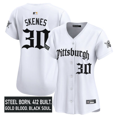 Women's Pittsburgh Pirates 'Gothic Steel City Edition' Vapor Premier Limited Jersey - All Stitched