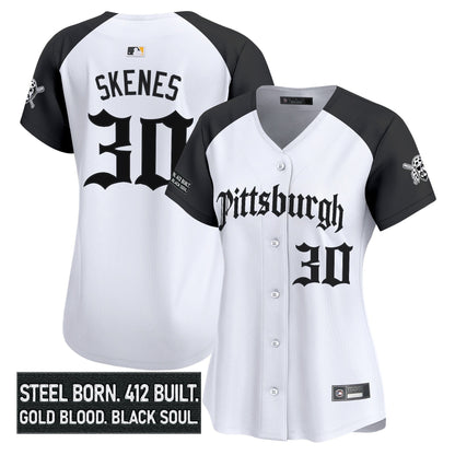Women's Pittsburgh Pirates 'Gothic Steel City Edition' Vapor Premier Limited Jersey - All Stitched