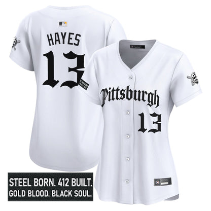 Women's Pittsburgh Pirates 'Gothic Steel City Edition' Vapor Premier Limited Jersey - All Stitched