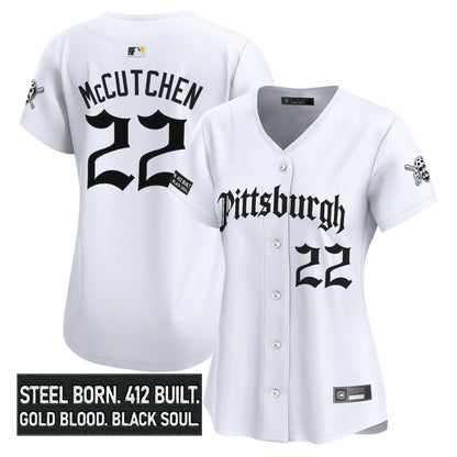 Women's Pittsburgh Pirates 'Gothic Steel City Edition' Vapor Premier Limited Jersey - All Stitched
