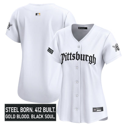 Women's Pittsburgh Pirates 'Gothic Steel City Edition' Vapor Premier Limited Jersey - All Stitched