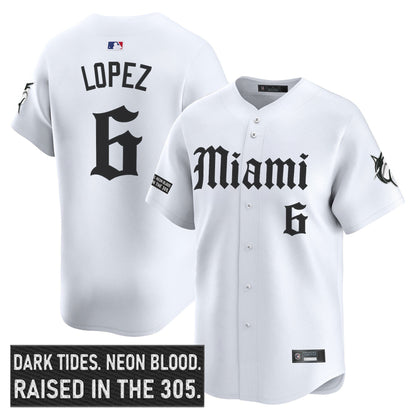 Men's Miami Marlins 'Gothic Vice Edition' Vapor Premier Limited Jersey - All Stitched
