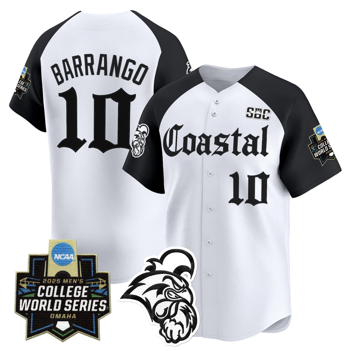 Men's Coastal Carolina Chanticleers 2025 World Series 'Gothic Coastline Edition' Vapor Premier Limited Jersey - All Stitched
