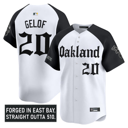 Men's Oakland Athletics 'Gothic East Bay Edition' Vapor Premier Limited Jersey - All Stitched