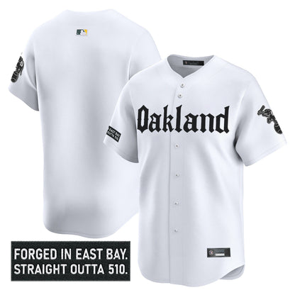 Men's Oakland Athletics 'Gothic East Bay Edition' Vapor Premier Limited Jersey - All Stitched